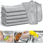 Pack de 12 paños mágicos de acero inoxidable para limpieza profunda