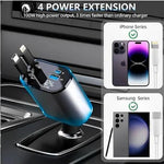 Cargador para Auto 4 en 1™ – Carga Rápida Sin Cables Enredados