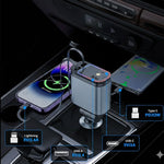 Cargador para Auto 4 en 1™ – Carga Rápida Sin Cables Enredados