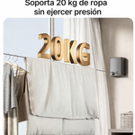 Tendedero retráctil soporta hasta 20 kg – resistente y compacto