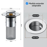 Filtro de desagüe ideal para baño, lavamanos, cocina y lavadero